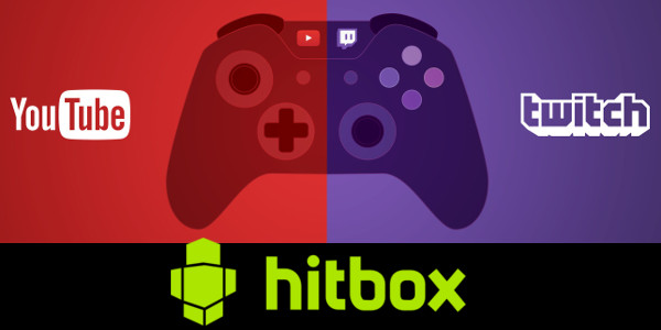 Logos de Twitch, Youtube i Hitbox