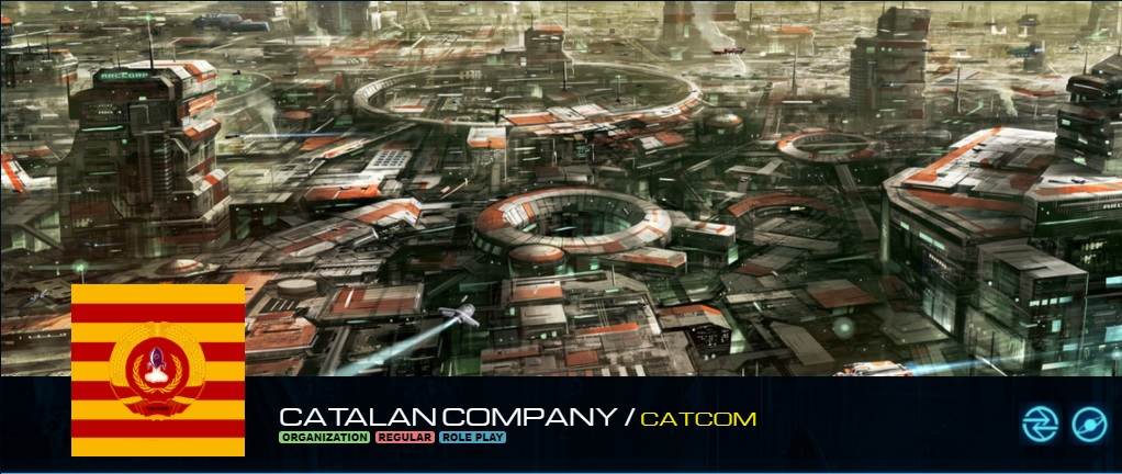 Imatge d'Star Citizen amb el logotip de CATCOM