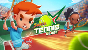 Portada del videojocd Super Tennis Blast