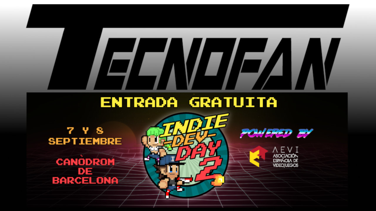 Logotips de la Palamós Tecnofan i l'Indie Dev Day 2