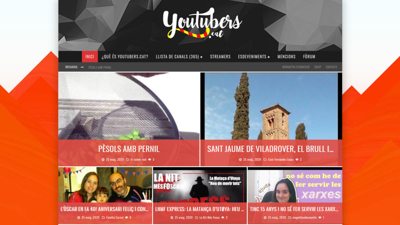Portada de Youtubers.cat