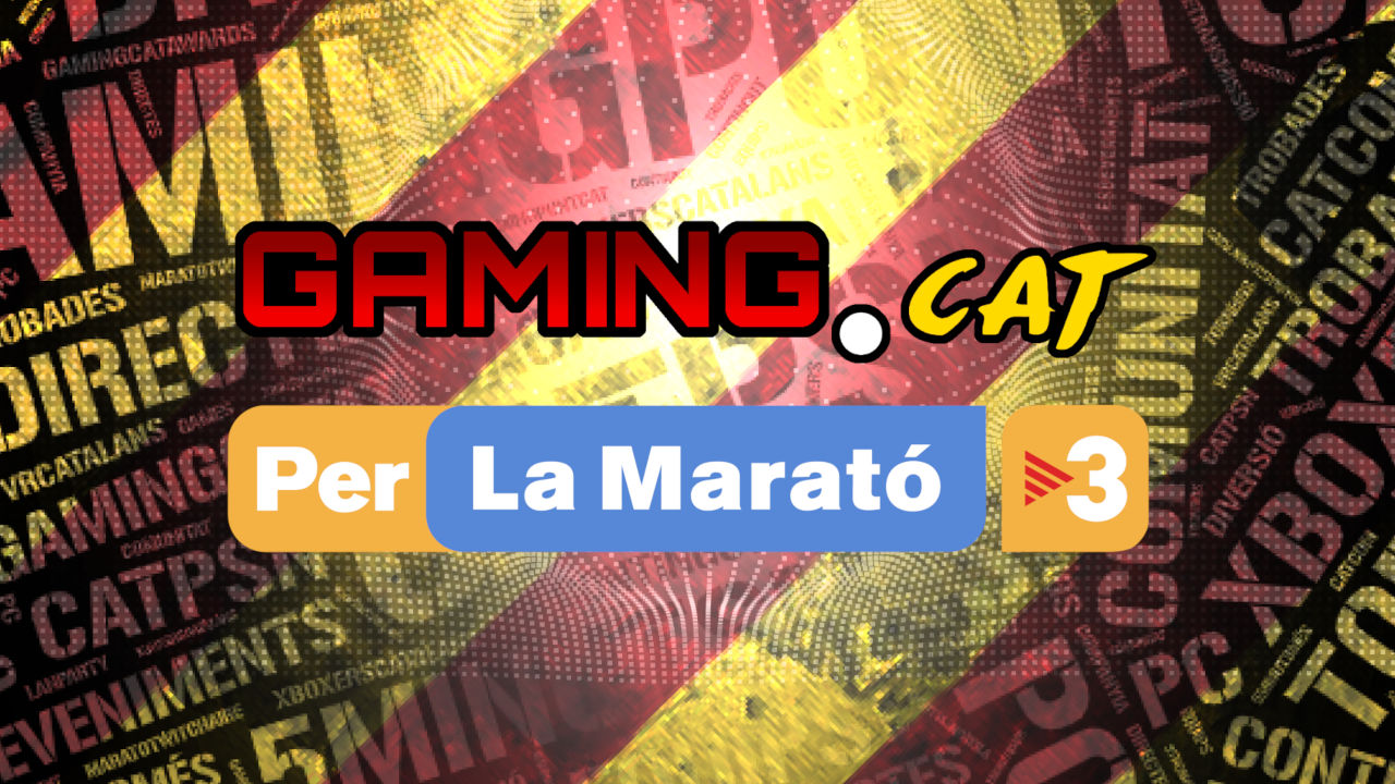 Cartell "Gaming.cat x La Marató"