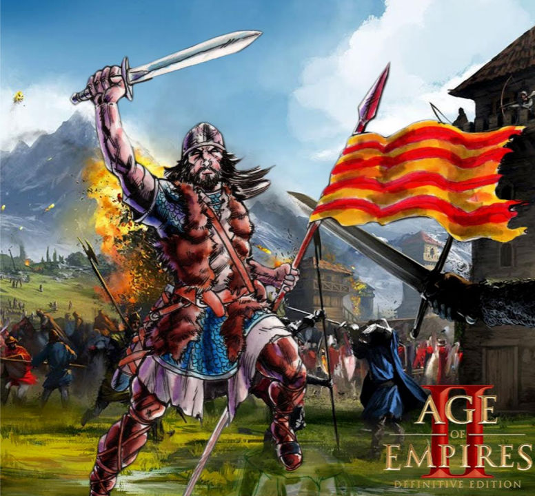 Cartell de la 1a lliga catalana d'Age of Empires 2