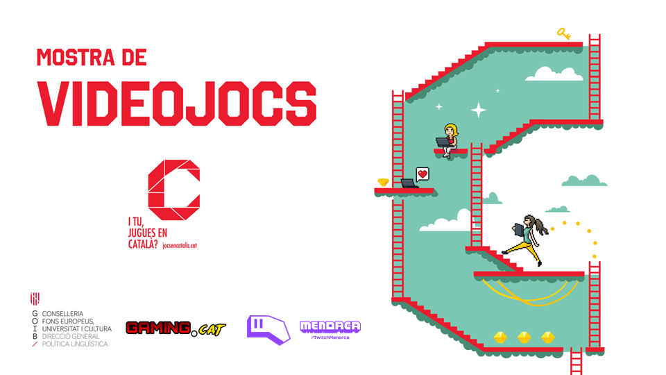 Cartell de la mostra de videojocs en català