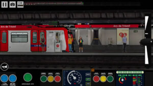 Captura de pantalla de MetroSim, el simulador del Metro de Barcelona