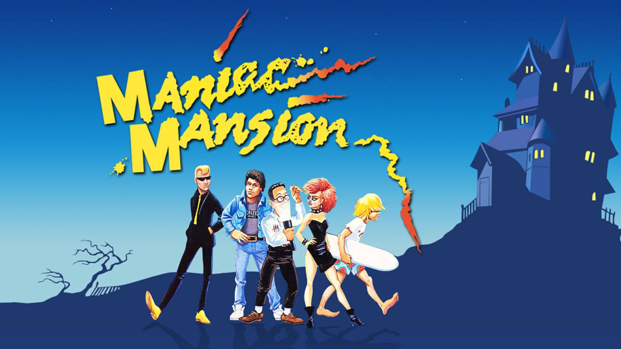 Portada de l'aventura gràfica Maniac Mansion